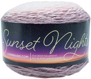 lion brand yarn (1 skein) sunset nights yarn, atacama desert, 819 foot (pack of 1)