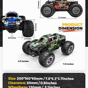 BEZGAR TM201 RC Cars - 1:20 Scale Remote Control Car,2WD Top Speed 15 Km/h Electric Toy Off Road 2.4GHz RC Car Vehicle Truck Crawler with Two Rechargeable Batteries for Boys Kids and Adults