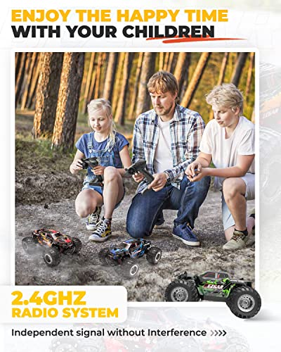 BEZGAR TM201 RC Cars - 1:20 Scale Remote Control Car,2WD Top Speed 15 Km/h Electric Toy Off Road 2.4GHz RC Car Vehicle Truck Crawler with Two Rechargeable Batteries for Boys Kids and Adults