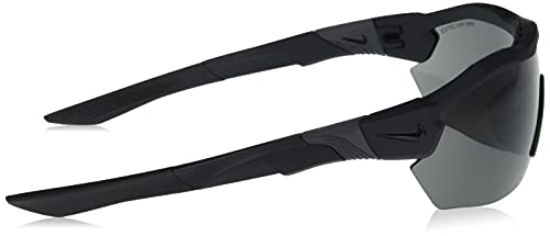 Nike Show X3 Elite L Rectangular Sunglasses, Matte Black, 61/15/130