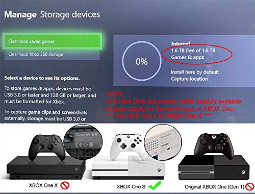 MDD MAXDIGITALDATA Gaming HDD Upgrade kit 2TB 128MB Cache SATA 6Gbps 2.5inch Internal Gaming Hard Drive (for Xbox One S HDD Upgrade/Replacement)