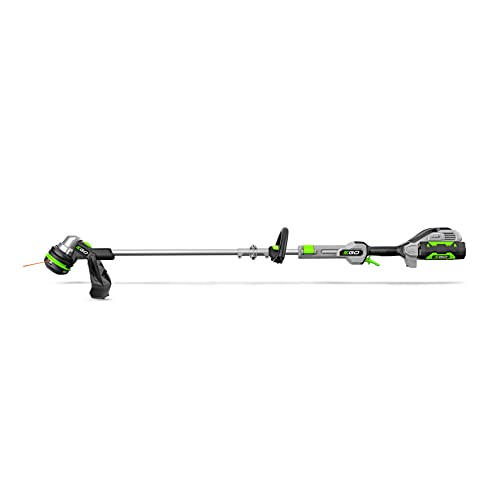 EGO ST1511T 15-Inch 56-Volt Lithium-Ion Cordless String Trimmer Kit Alu Foldable Shaft Battery and Charger Included, 15in Powerload/Telescopic/Gauge(2.5AH), Black