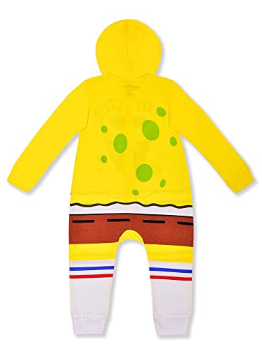 Nickelodeon SpongeBob Squarepants Boys Hooded Coverall for Newborn, Infant and Toddler - Yellow