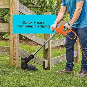 BLACK+DECKER String Trimmer, 13-Inch, 4 Amp (BEST935), Orange