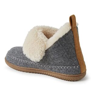 Dearfoams Alpine Women's Moritz Bootie Slipper, Grey, X-Large