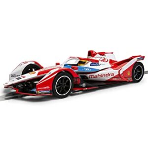 Scalextric Fomula E Spark SRT05e Mahindra Racing 1:32 Slot Race Car C4285, Red & Gray