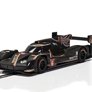 Scalextric Ginetta G60-LT-P1 DHL Silverstone 1:32 Slot Race Car C4264, Black & Orange