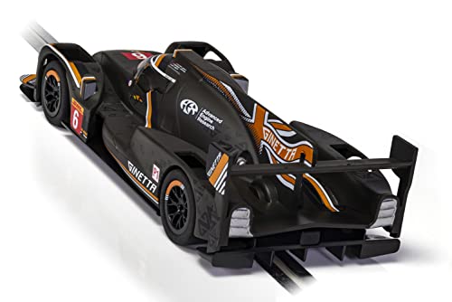 Scalextric Ginetta G60-LT-P1 DHL Silverstone 1:32 Slot Race Car C4264, Black & Orange