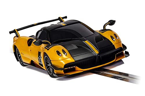 Scalextric Pagani Huayra Roadster 1:32 Slot Race Car C4212, Orange & Black