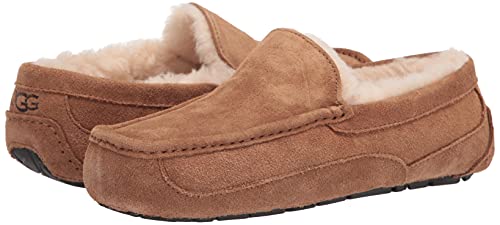 UGG Men's Ascot Slipper, Chestnut, 11 Wide