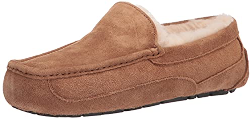 UGG Men's Ascot Slipper, Chestnut, 11 Wide