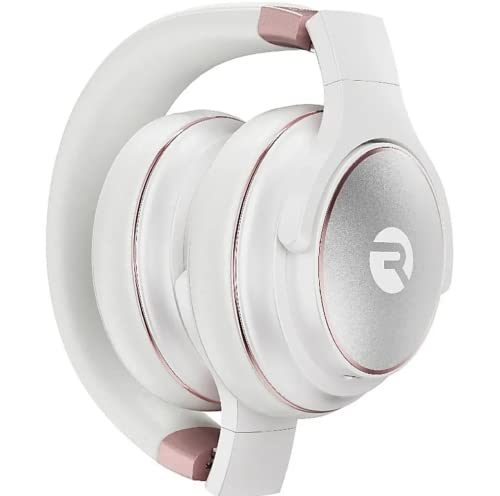 Raycon Everyday Wireless Bluetooth Over Ear Headphones, with Active Noise Cancelling, Awareness Mode and Built in Microphone, IPX 4 Water Resistance, 38 Hours of Battery Life (Rose Gold)