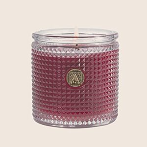 Aromatique Vanilla Rosewater Textured Glass Scented Jar Candle