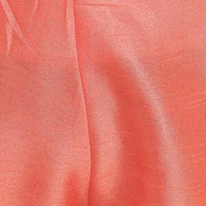 Janasya Indian Women's Peach Poly Silk Kurta with Pant and Dupatta(SET199-KR-NP-S)