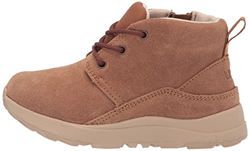 UGG K Canoe III Weather Sneaker, Chestnut Suede, 5 US Unisex Big Kid