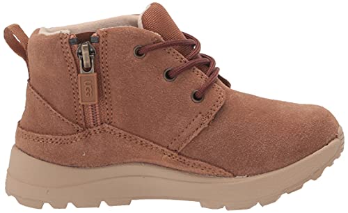 UGG K Canoe III Weather Sneaker, Chestnut Suede, 5 US Unisex Big Kid