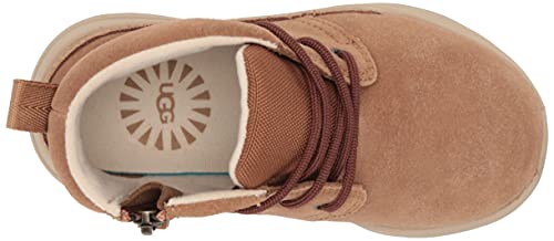 UGG K Canoe III Weather Sneaker, Chestnut Suede, 5 US Unisex Big Kid