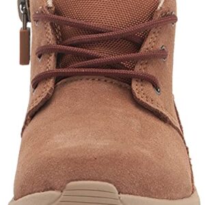 UGG K Canoe III Weather Sneaker, Chestnut Suede, 5 US Unisex Big Kid