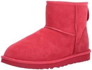 ugg men's classic mini boot, samba red, size 10