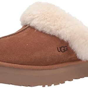 UGG Women's DISQUETTE Slipper, Chestnut, 10