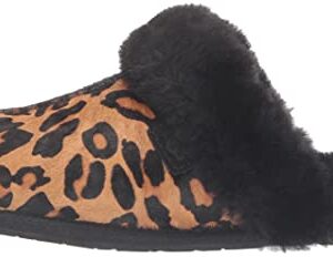 UGG Women's Scuffette II Panther Print Slipper, Butterscotch, 5