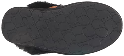 UGG Women's Scuffette II Panther Print Slipper, Butterscotch, 5