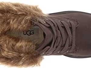 UGG Women's Harrison LACE Tipped Fashion Boot, Stout Leather, 7