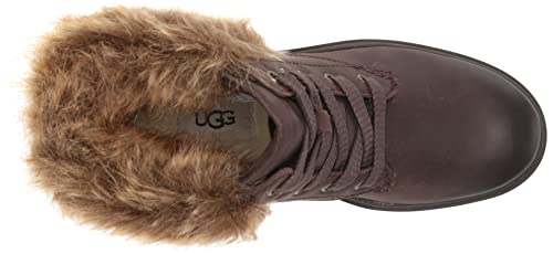 UGG Women's Harrison LACE Tipped Fashion Boot, Stout Leather, 7