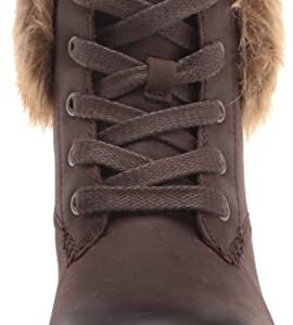 UGG Women's Harrison LACE Tipped Fashion Boot, Stout Leather, 7