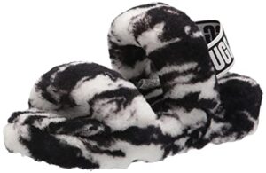 ugg women's oh yeah marble slipper, black, 8