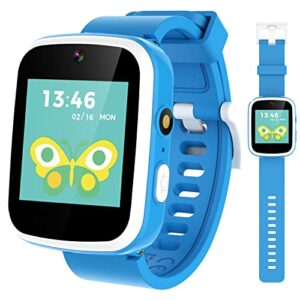 vakzovy kids smart watch toys for 3-10 year old boys hd touchscreen toddler watch with dual camera, music player, game educational toy usb charging birthday gifts for boys ages 5 6 7 8
