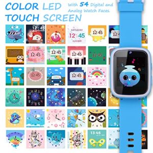 Vakzovy Kids Smart Watch Toys for 3-10 Year Old Boys HD Touchscreen Toddler Watch with Dual Camera, Music Player, Game Educational Toy USB Charging Birthday Gifts for Boys Ages 5 6 7 8