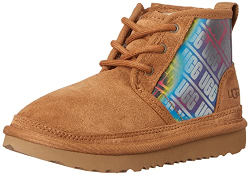 UGG Kids Neumel Chromatic Chukka Boot, Chestnut, 8 US Unisex Toddler