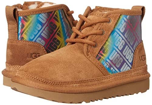 UGG Kids Neumel Chromatic Chukka Boot, Chestnut, 8 US Unisex Toddler