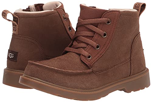 UGG K CHELHAM Weather Fashion Boot, Walnut Suede, 4 US Unisex Big Kid