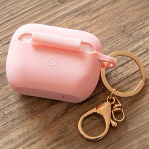 Personalized Compatible with AirPods Pro Case With Keychain Custom Name Silicon Protective Cover For Women Gift