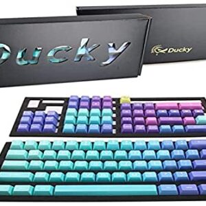 108 Key ABS Double Shot SA Keycap Set - Azure (Hardcap / Ducky)