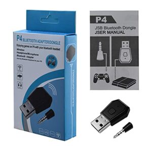 bluetooth adapter with microphone for ps4 /ps5 hlrao,usb adapter mini usb 4.0 bluetooth adapter/dongle receiver and transmitters dongle bluetooth compatible with playstation support a2dp hfp hsp.
