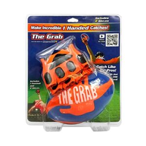 The Grab Football - Make Incredible One Handed Catches, Game of Catch and Throw Football Toy, Includes 2 Gloves