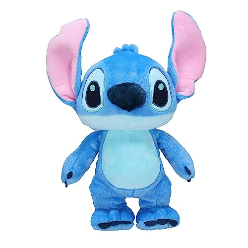 Disney Baby Lilo & Stitch Soft Huggable Stuffed Animal Cute Plush Toy for Toddler Boys and Girls, Gift for Kids, Blue Stitch 15 Inches