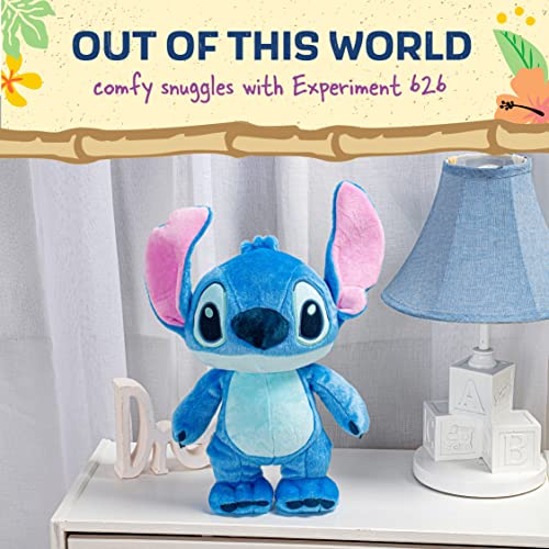 Disney Baby Lilo & Stitch Soft Huggable Stuffed Animal Cute Plush Toy for Toddler Boys and Girls, Gift for Kids, Blue Stitch 15 Inches