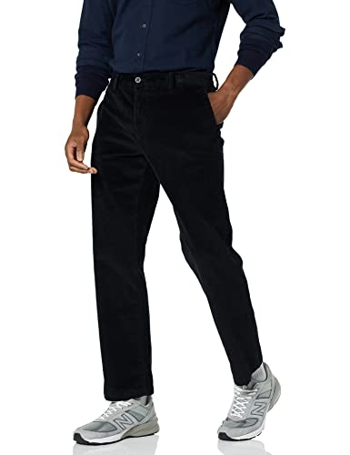 Amazon Essentials Men's Classic-Fit Corduroy Chino Pant, Black, 38W x 32L