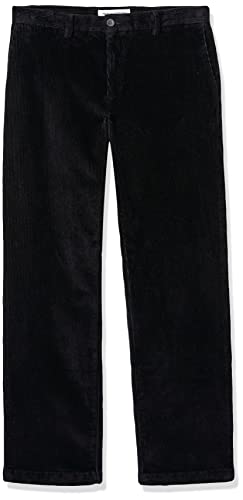 Amazon Essentials Men's Classic-Fit Corduroy Chino Pant, Black, 38W x 32L