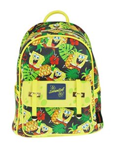 kbnl spongebob 11" faux leather mini backpack - a21036 multicolor