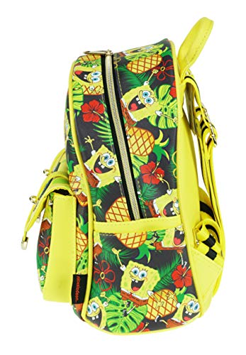 KBNL SpongeBob 11" Faux Leather Mini Backpack - A21036 Multicolor