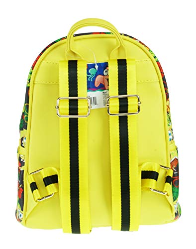 KBNL SpongeBob 11" Faux Leather Mini Backpack - A21036 Multicolor