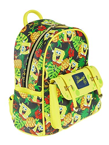 KBNL SpongeBob 11" Faux Leather Mini Backpack - A21036 Multicolor
