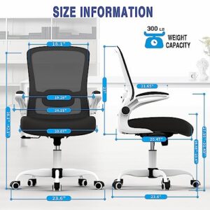 Office Chair, Ergonomic Desk Chair with Adjustable Lumbar Support, High Back Mesh Computer Chair with Flip-up Armrests-BIFMA Passed Task Chairs, Executive Chair for Home Office