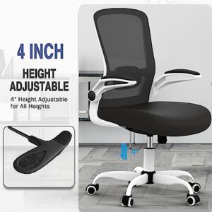 Office Chair, Ergonomic Desk Chair with Adjustable Lumbar Support, High Back Mesh Computer Chair with Flip-up Armrests-BIFMA Passed Task Chairs, Executive Chair for Home Office