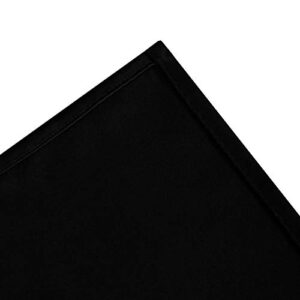 LEMOMO Black Blackout Curtains/42 x 54 Inch/Set of 2 Panels Room Darkening Curtains for Bedroom